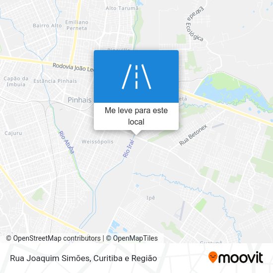 Rua Joaquim Simões mapa