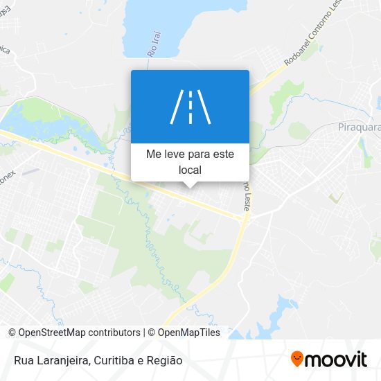 Rua Laranjeira mapa