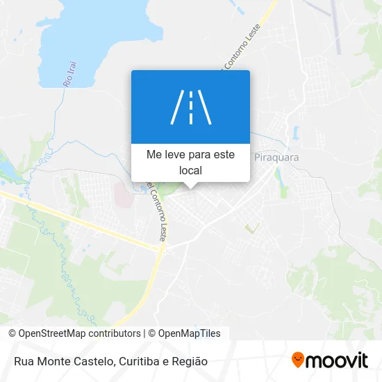 Rua Monte Castelo mapa
