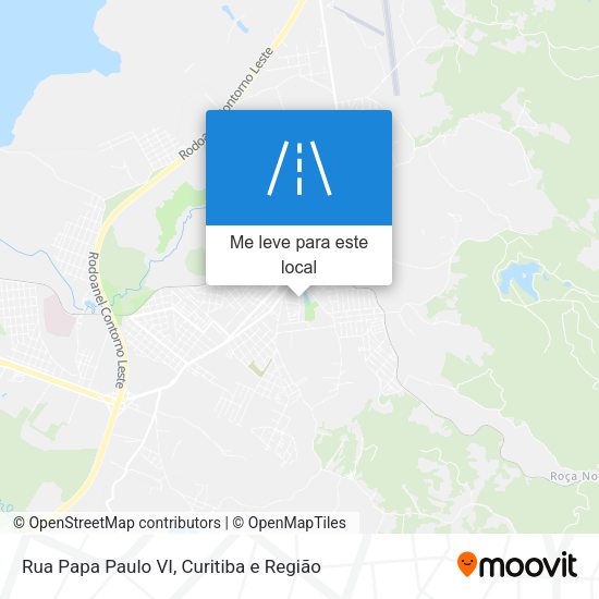 Rua Papa Paulo VI mapa