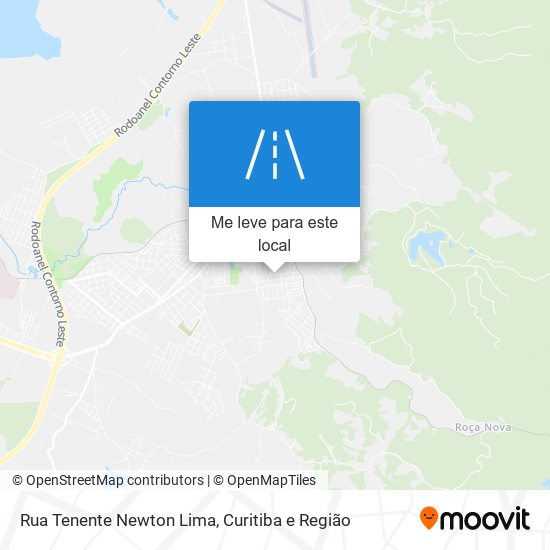 Rua Tenente Newton Lima mapa