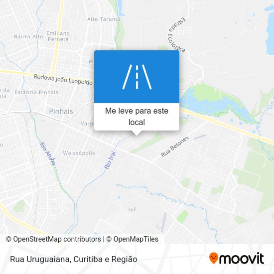 Rua Uruguaiana mapa