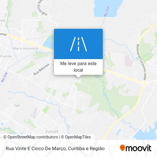 Rua Vinte E Cinco De Março mapa