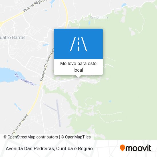 Avenida Das Pedreiras mapa