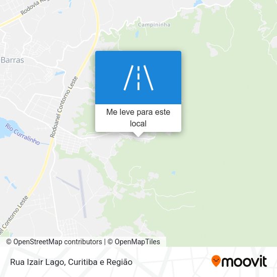Rua Izair Lago mapa