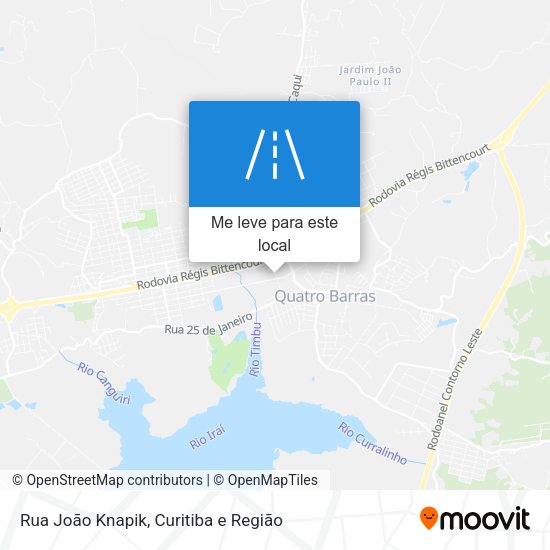 Rua João Knapik mapa