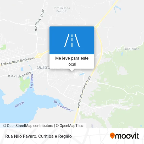 Rua Nilo Favaro mapa