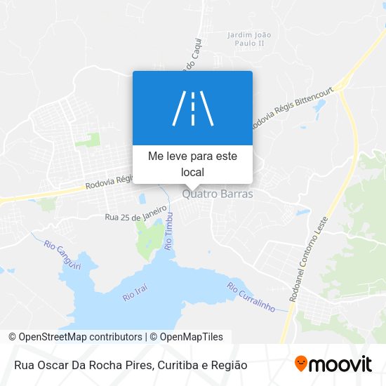 Rua Oscar Da Rocha Pires mapa