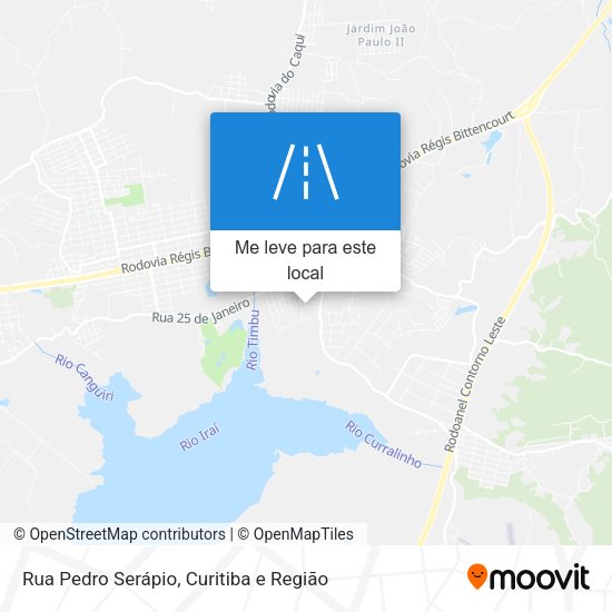Rua Pedro Serápio mapa