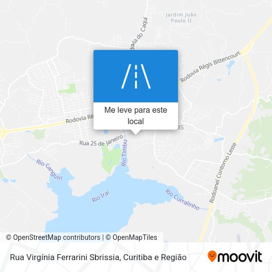 Rua Virgínia Ferrarini Sbrissia mapa
