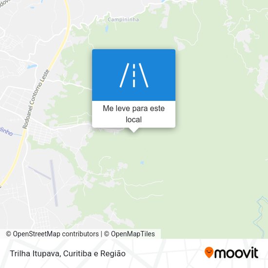 Trilha Itupava mapa