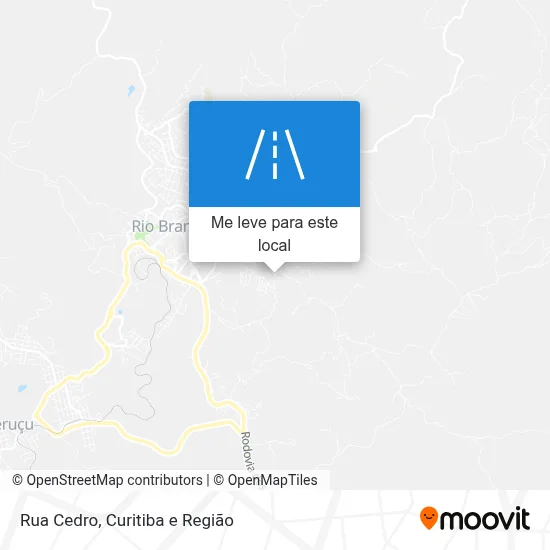 Rua Cedro mapa
