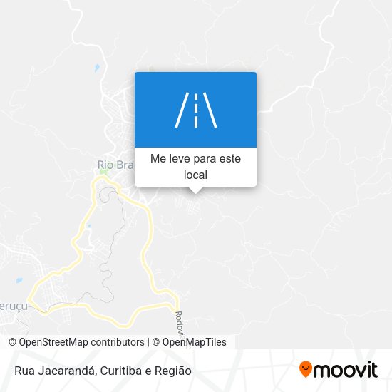 Rua Jacarandá mapa