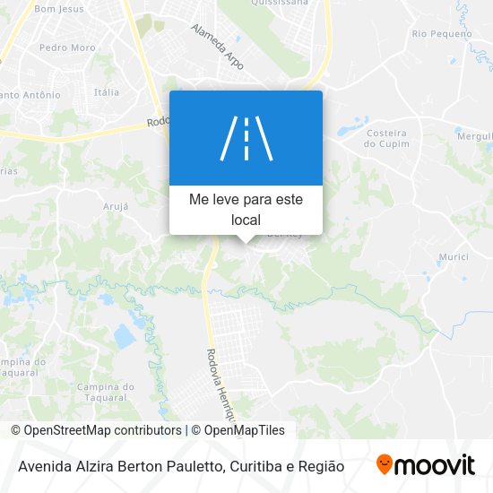 Avenida Alzira Berton Pauletto mapa