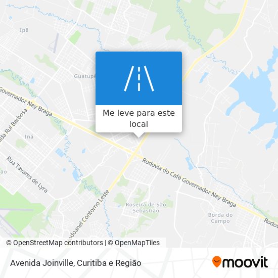 Avenida Joinville mapa