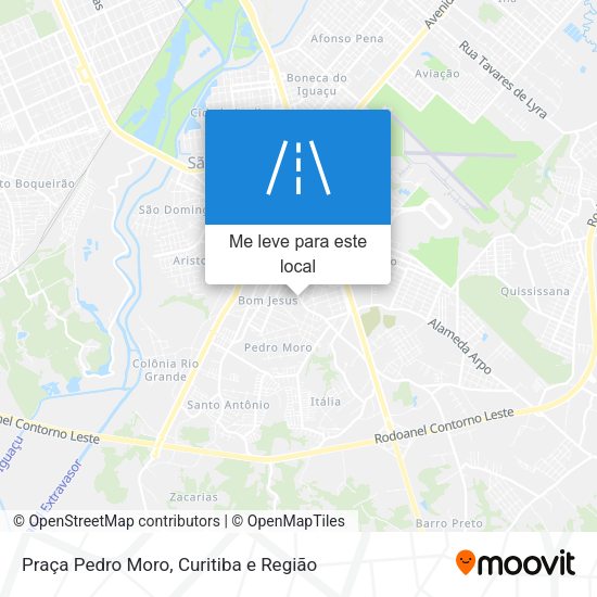 Praça Pedro Moro mapa