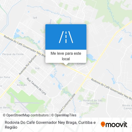 Rodovia Do Café Governador Ney Braga mapa