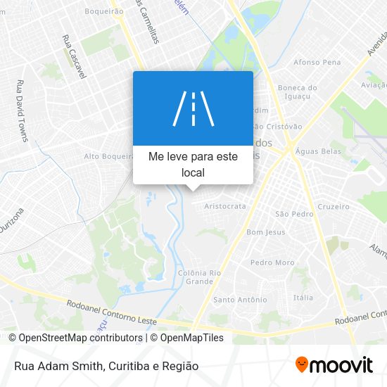 Rua Adam Smith mapa