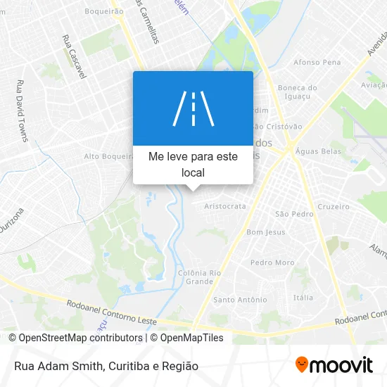 Rua Adam Smith mapa