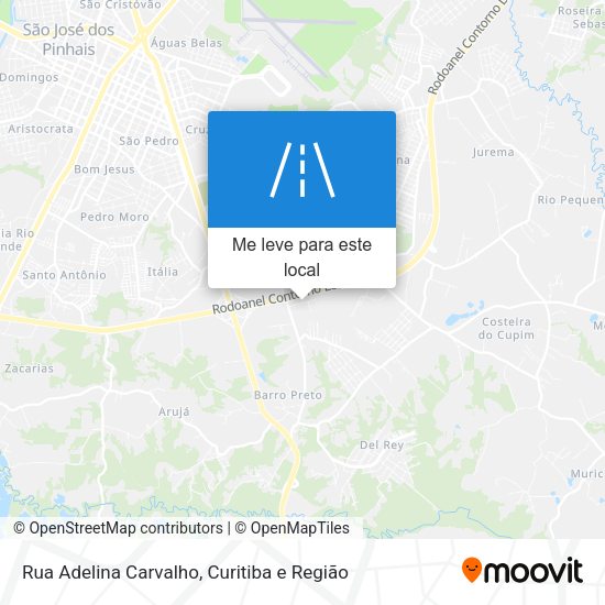 Rua Adelina Carvalho mapa