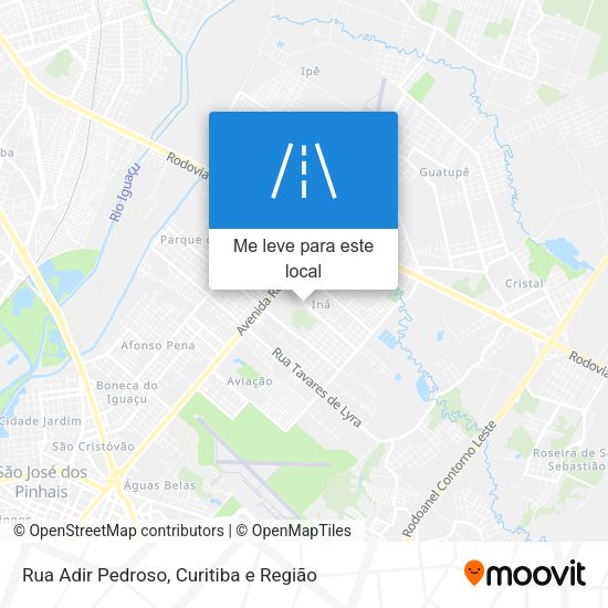 Rua Adir Pedroso mapa