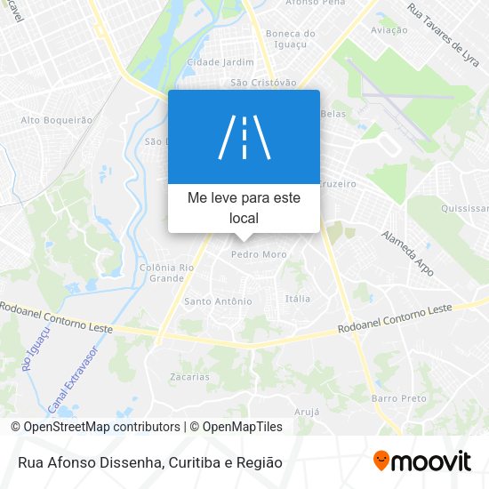 Rua Afonso Dissenha mapa