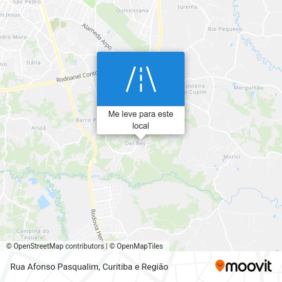 Rua Afonso Pasqualim mapa