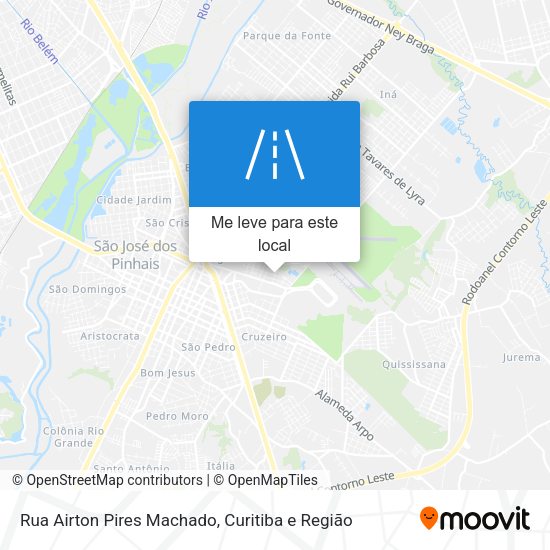 Rua Airton Pires Machado mapa