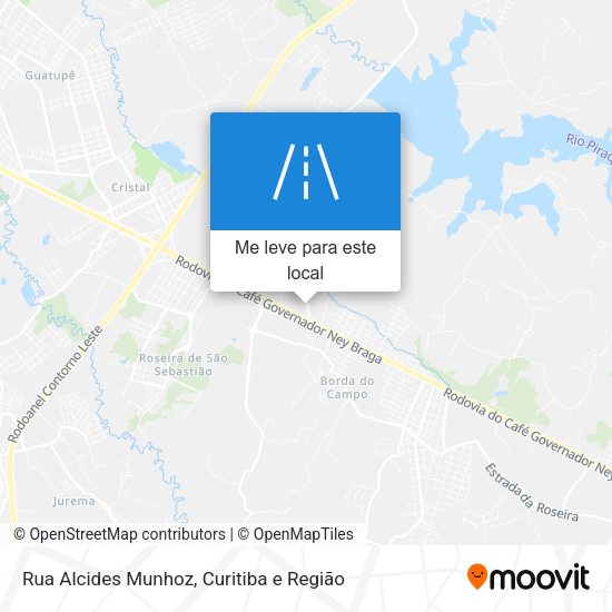 Rua Alcides Munhoz mapa