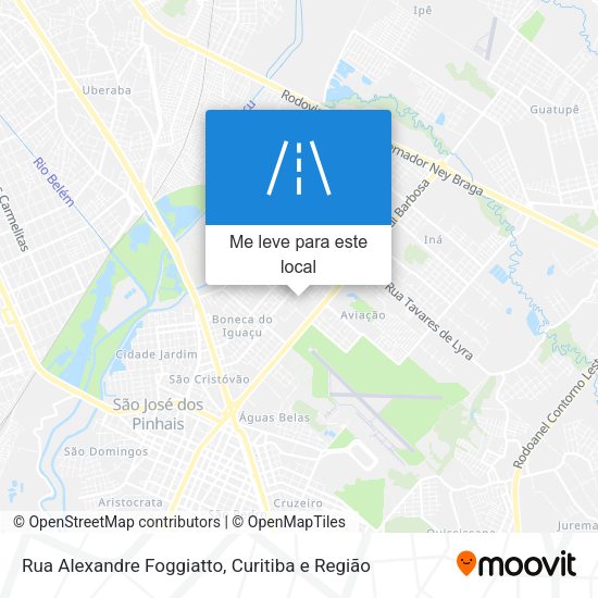 Rua Alexandre Foggiatto mapa