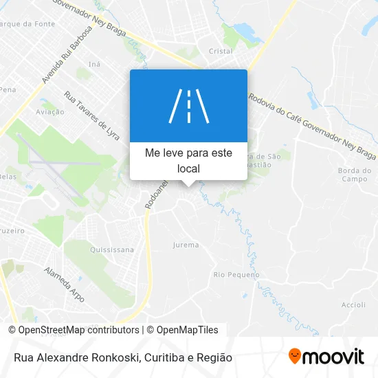 Rua Alexandre Ronkoski mapa