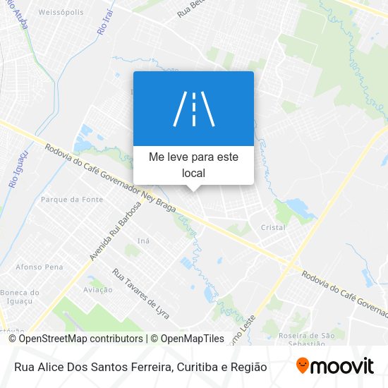 Rua Alice Dos Santos Ferreira mapa