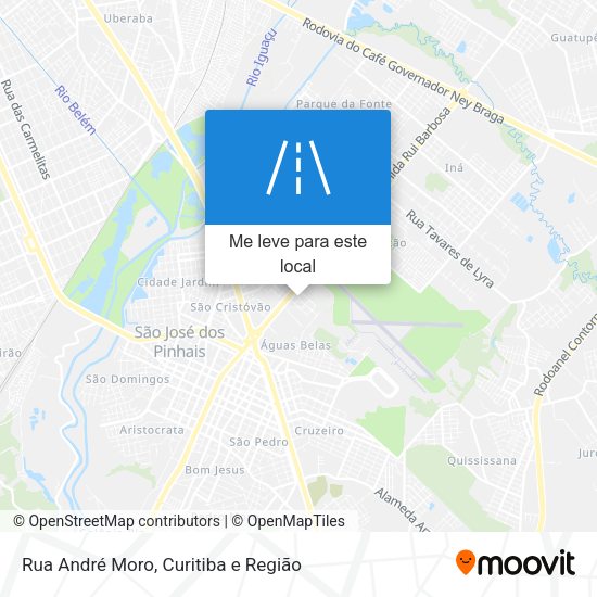 Rua André Moro mapa