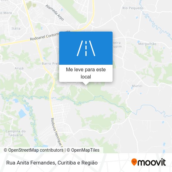 Rua Anita Fernandes mapa