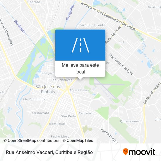 Rua Anselmo Vaccari mapa
