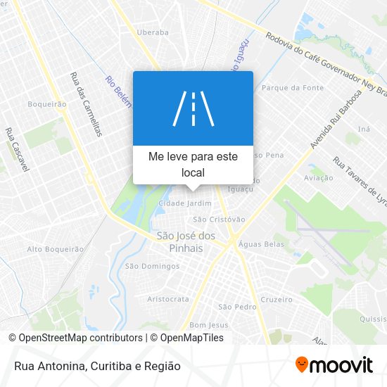 Rua Antonina mapa