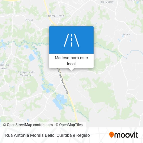 Rua Antônia Morais Bello mapa