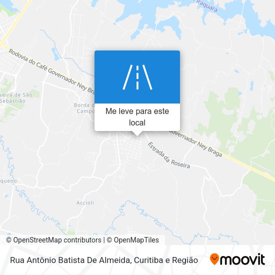 Rua Antônio Batista De Almeida mapa