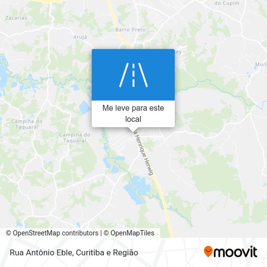 Rua Antônio Eble mapa