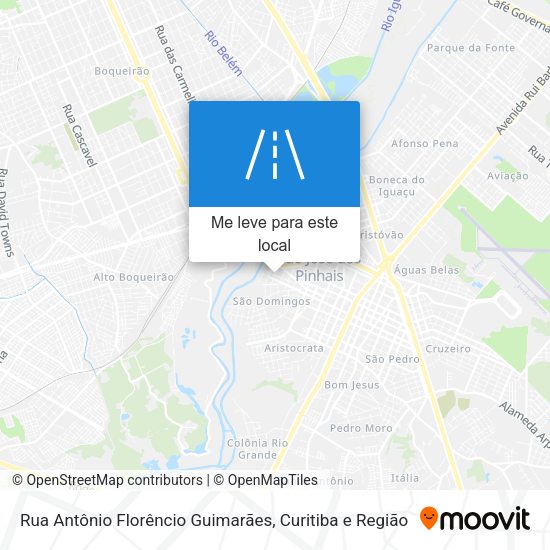 Rua Antônio Florêncio Guimarães mapa