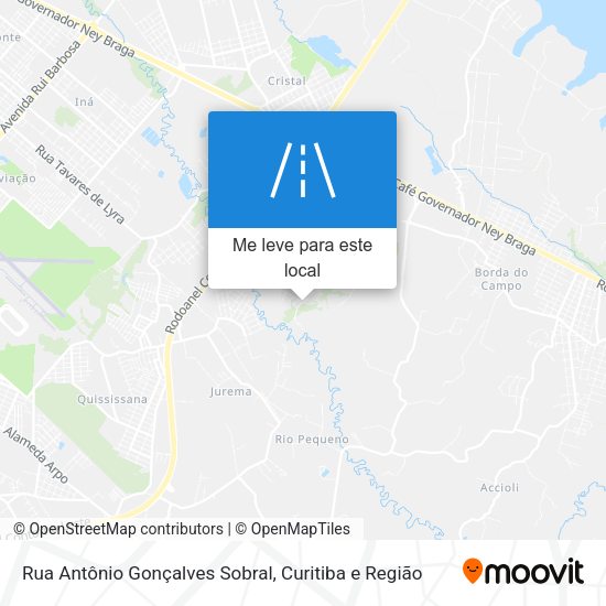 Rua Antônio Gonçalves Sobral mapa