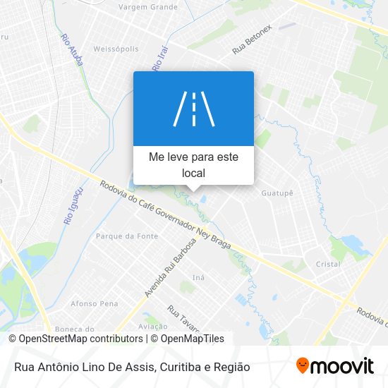 Rua Antônio Lino De Assis mapa