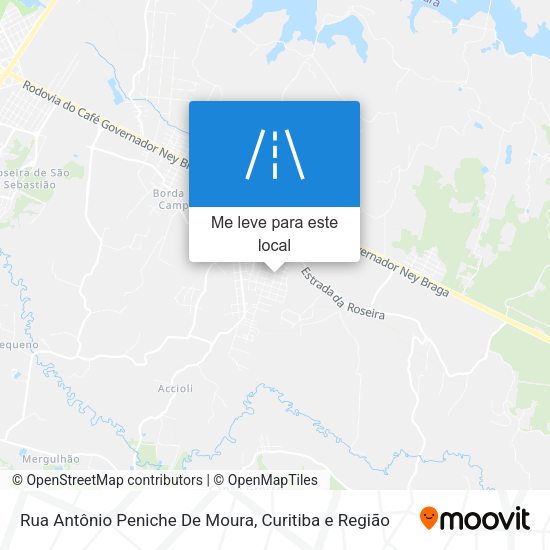 Rua Antônio Peniche De Moura mapa