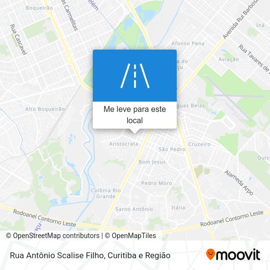 Rua Antônio Scalise Filho mapa