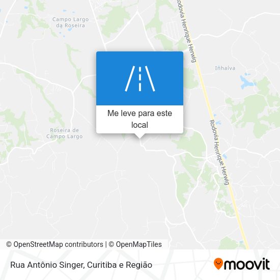 Rua Antônio Singer mapa