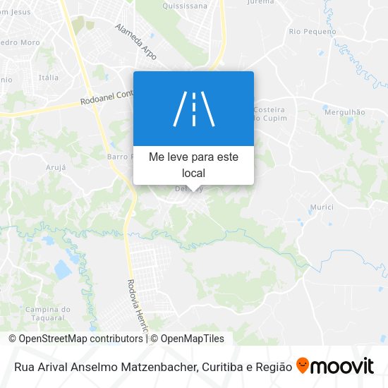 Rua Arival Anselmo Matzenbacher mapa