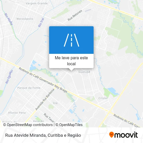 Rua Atevide Miranda mapa