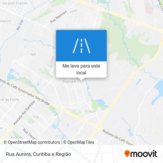Rua Aurora mapa