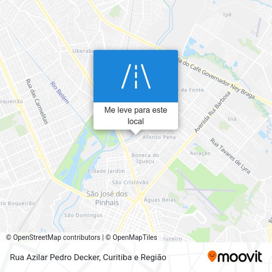 Rua Azilar Pedro Decker mapa