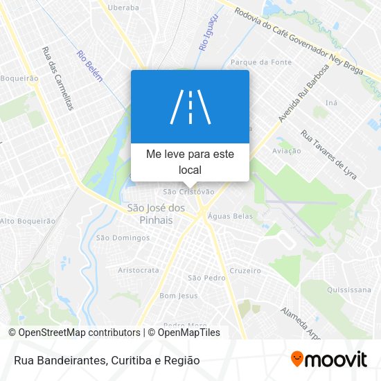 Rua Bandeirantes mapa